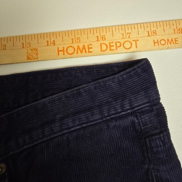 Peter Manning NYC Corduroy Chino Pants Navy Tapered USA Made Preppy 36x28 - Picture 5 of 12